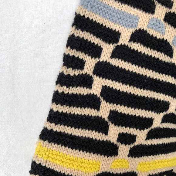 Black & Yellow Knit Cardigan Sweater - Picture 6 of 8